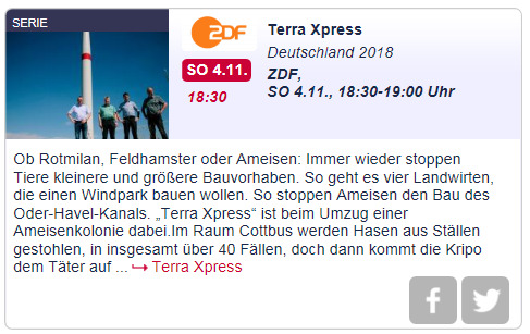 ZDF greift unseren Vergleich bei TerraXpress auf